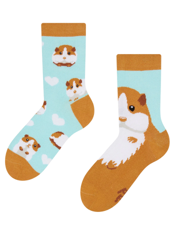 Lustige Kindersocken Meerschweinchen