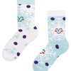 Lustige warme Socken für Kinder Glückliche Schneeflocken