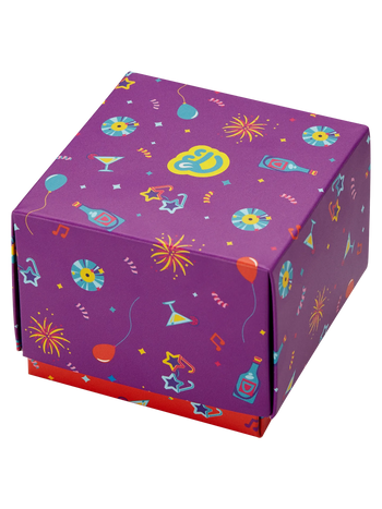 Quadratische Geschenkbox Party