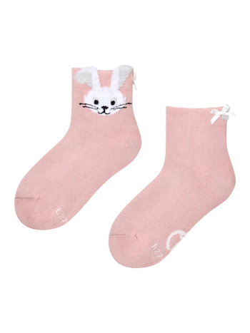 Cutecore-Socken für Mädchen Weißes Kaninchen