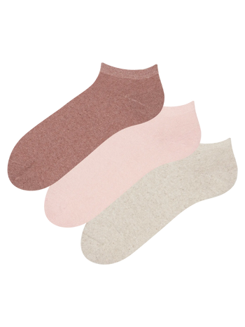 3er-Pack Knöchelsocken aus recycelter Baumwolle Optimist