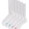 Sportsocken 5er-Pack Weiß Klassisch