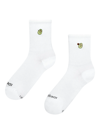 Gerippte Mid-Calf-Socken Playful Avocados