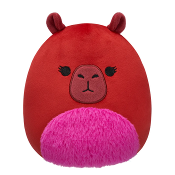 Squishmallows Marcia das kastanienbraune Wasserschwein mit Wuschelbauch, 20 cm