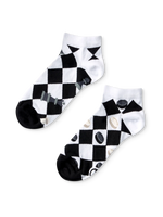 Lustige Knöchelsocken Schach und Dame