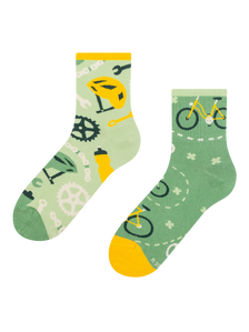 Lustige Crewsocken Radfahren