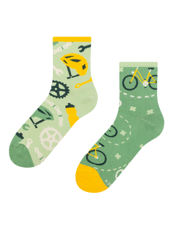 Lustige Crewsocken Radfahren