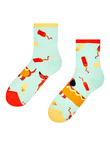 Lustige Crewsocken Hotdog