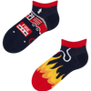 Lustige Knöchelsocken für Kinder Feuerwehrmann