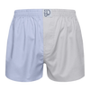 Blaue und graue Shorts für Männer