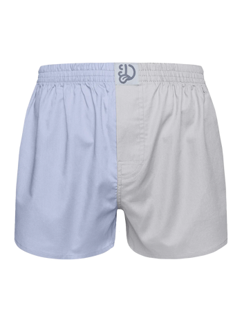 Blaue und graue Shorts für Männer