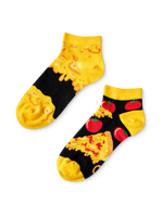 Lustige Knöchelsocken Käsepizza