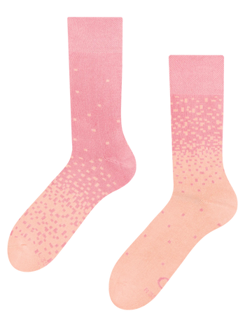 Warme Socken Pfirsich und Rosa