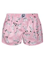 Lustige Damenshorts Rosa Dalmatiner