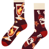 Lustige warme Socken Glühwein