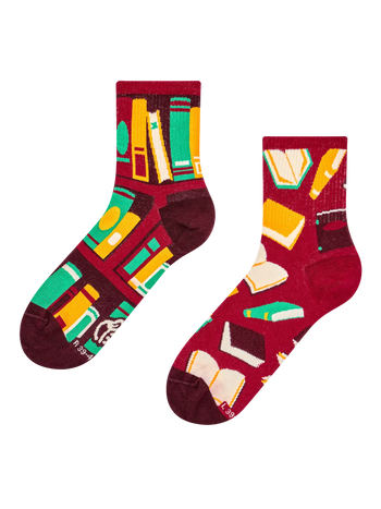 Lustige Crewsocken Ein offenes Buch