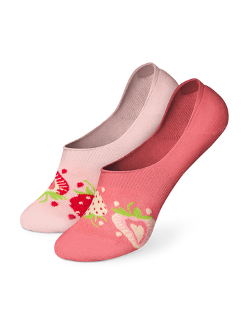 Lustige No-Show-Socken Süße Erdbeeren