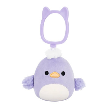 Squishmallows Schlüsselanhänger Daquarius die lila Ente, 9 cm
