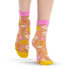 Lustige Nylonsocken Blumengarten