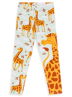 Lustige Leggings aus Baumwolle für Kinder Verliebte Giraffen