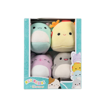 Squishmallows Micromallows 4er-Pack – Gordon, Tex, Tabitha, Irina