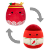 Squishmallows 2-in-1 Odion die feuerroten Nudeln/Illia die Sriracha, 13 cm