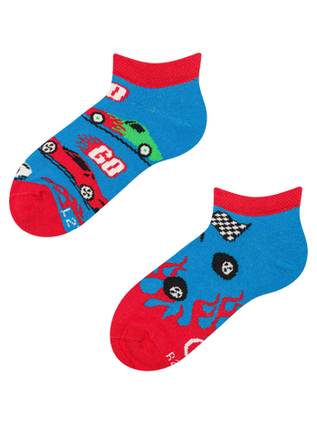 Lustige Knöchelsocken für Kinder Schnelle Autos