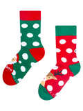 Lustige warme Socken für Kinder Weihnachtsmann und Rudolph