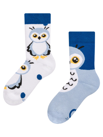 Lustige warme Socken für Kinder Schneeeule