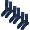 3er-Pack mitternachtsblaue Socken aus gekämmter Baumwolle