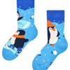 Warme Kindersocken Eislaufende Pinguine