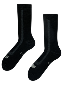 Schwarze Merinowoll-Frotteesocken