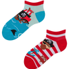 Lustige Knöchelsocken für Kinder Pirat