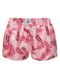 Lustige Damenshorts Rosa Blätter