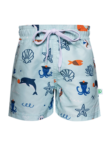 Lustige Badeshorts für Jungen Meeresfreunde