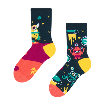 Lustige Kindersocken Außerirdische