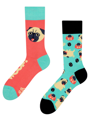 Lustige Socken Mops