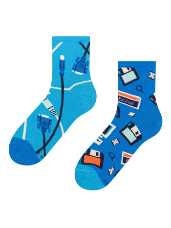 Lustige Crewsocken Retro-IT