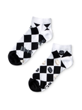 Lustige Knöchelsocken Schach und Dame