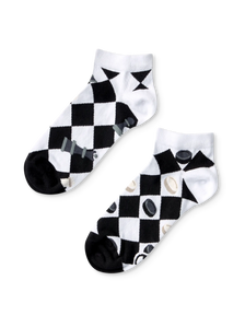Lustige Knöchelsocken Schach und Dame