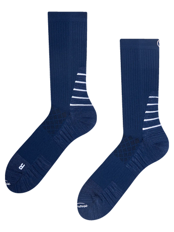 Mid-Calf-Wandersocken für Herren Dunkelblau