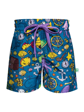 Lustige Badeshorts für Jungen Piratenleben