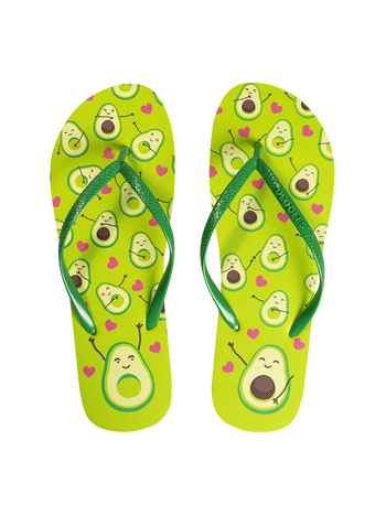Lustige Flip-Flops Avocado-Liebe