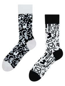 Lustige Socken Kritzeleien