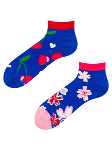 Lustige Knöchelsocken Kirschenliebe
