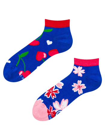 Lustige Knöchelsocken Kirschenliebe