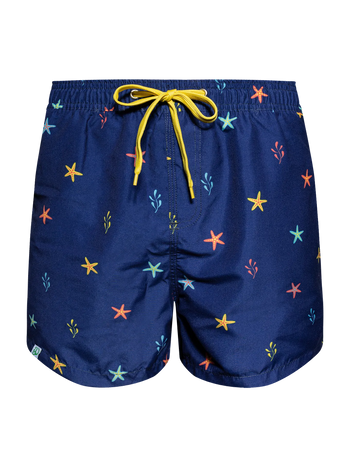 Lustige Badeshorts für Männer Seestern