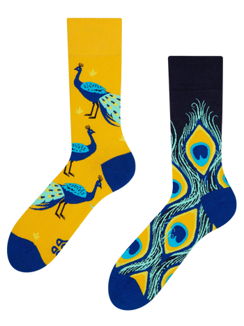 Lustige Socken Pfau