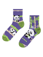 Lustige Crewsocken Panda-Akrobat