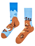 Warme Socken Schlafender Bär